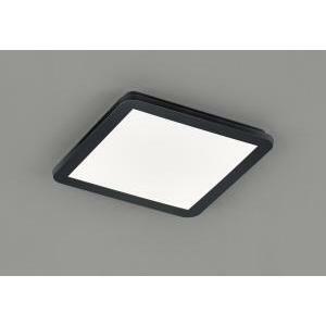 Camillus plafoniera led quadrata metallo nero opaco con funzione dimmerabilita' con normale interruttore a parete ip44 l. 30cmx30cm r62931832