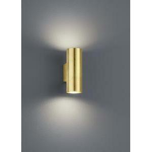 Cleo applique cilindro 2 luci bi-direzionali attacchi gu10 foglia oro h.16,5cm 206400279