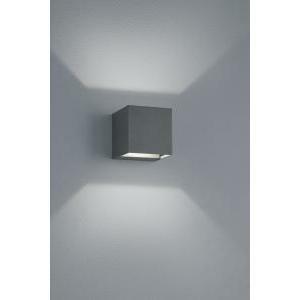 Adaja applique 3 led cubo antracite angolo apertura regolabile da 0° a 90° l. 8 x h.8 226860242