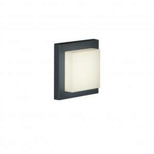 Hondo appl./plaf. led quadrata antrac. cm.14x14 228960142