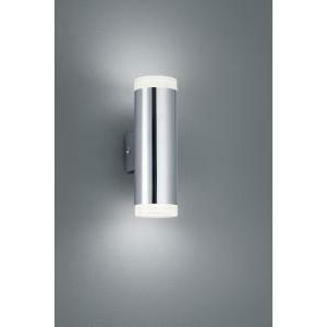 Ray applique led per bagno bi-emissione luminosa metallo cromato e diffusore bianco ip44 h. 16,6cm 283110206