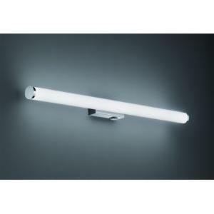 Mattimo applique led per bagno metallo cromato e diffusore bianco ip44 con interruttore l. 80cm 283270306