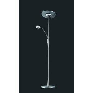 Quebec piantana led con lamp.lettura acciaio orient. dimmer.+luce fredda-calda h. 180 422710307