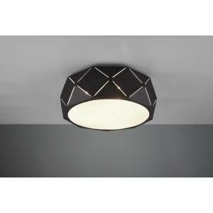 Zandor plafoniera metallo nero con tagli laser e diffusore d. 40cm 603500332