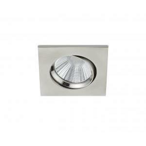 Pamir faretto da incasso led quadrato orientabile acciaio dimmerabile ip23 8,5cmx8,5cm 650410107