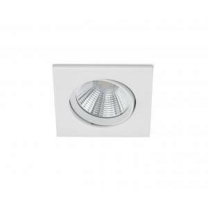 Pamir faretto da incasso led quadrato orientabile bianco dimmerabile ip23 8,5cmx8,5cm 650410131