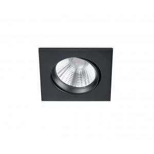 Pamir faretto da incasso led quadrato orientabile nero opaco dimmerabile ip23 8,5cmx8,5cm 650410132