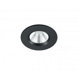 Zagros faretto da incasso led rotondo nero dimmerabile ip65 diam. 8,5cm 650710132