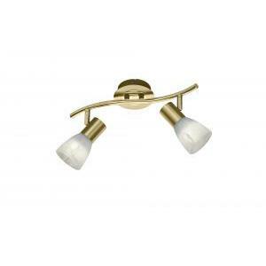 Levisto barra led 2 spots orient. ottone+vt.alab. l.33 871010208