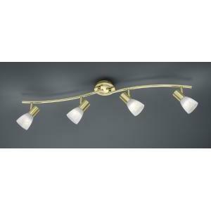 Levisto barra led 4 spots orient. ottone+vt.alab. l.88 871010408