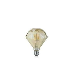 Lampadina led con filamento e27 diamante anticata d.11,5 h.13,8