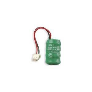 Batteria ricaricabile per lampade emergenza  ni-mh 4,8v 80mah 43280006 ricambio luci emergenza eikon 00910