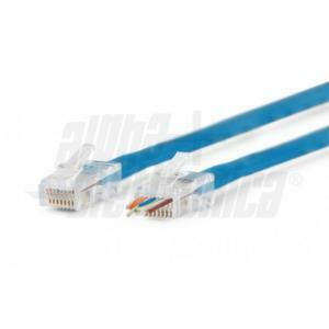 Connettore plug rj45 tecnologia passante categoria 5e 25pz 94-914/5b