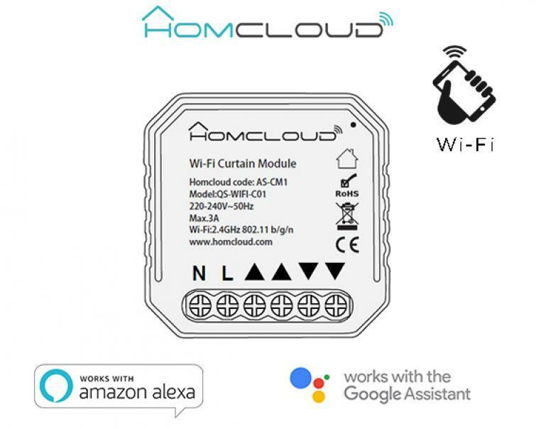 homcloud modulo tapparelle intelligente wi-fi da incasso as-cm1 - foto 1