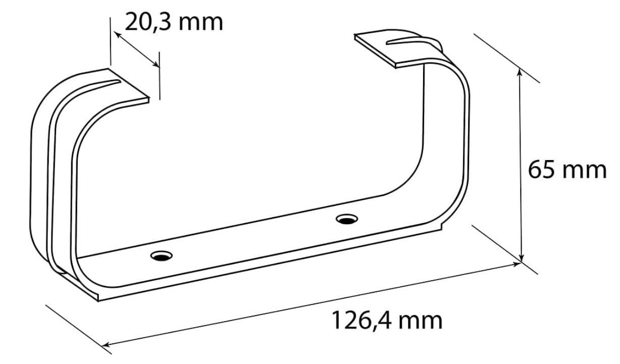 Staffe fermatubo La Ventilazione bianco 2 pz - STV2126B 03