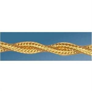 Cavo seta treccia 3x1,5 colore oro 100 metri 10510