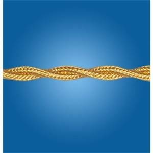 Cavo treccia 3x0,75 colore oro 2 metri 10507/b2