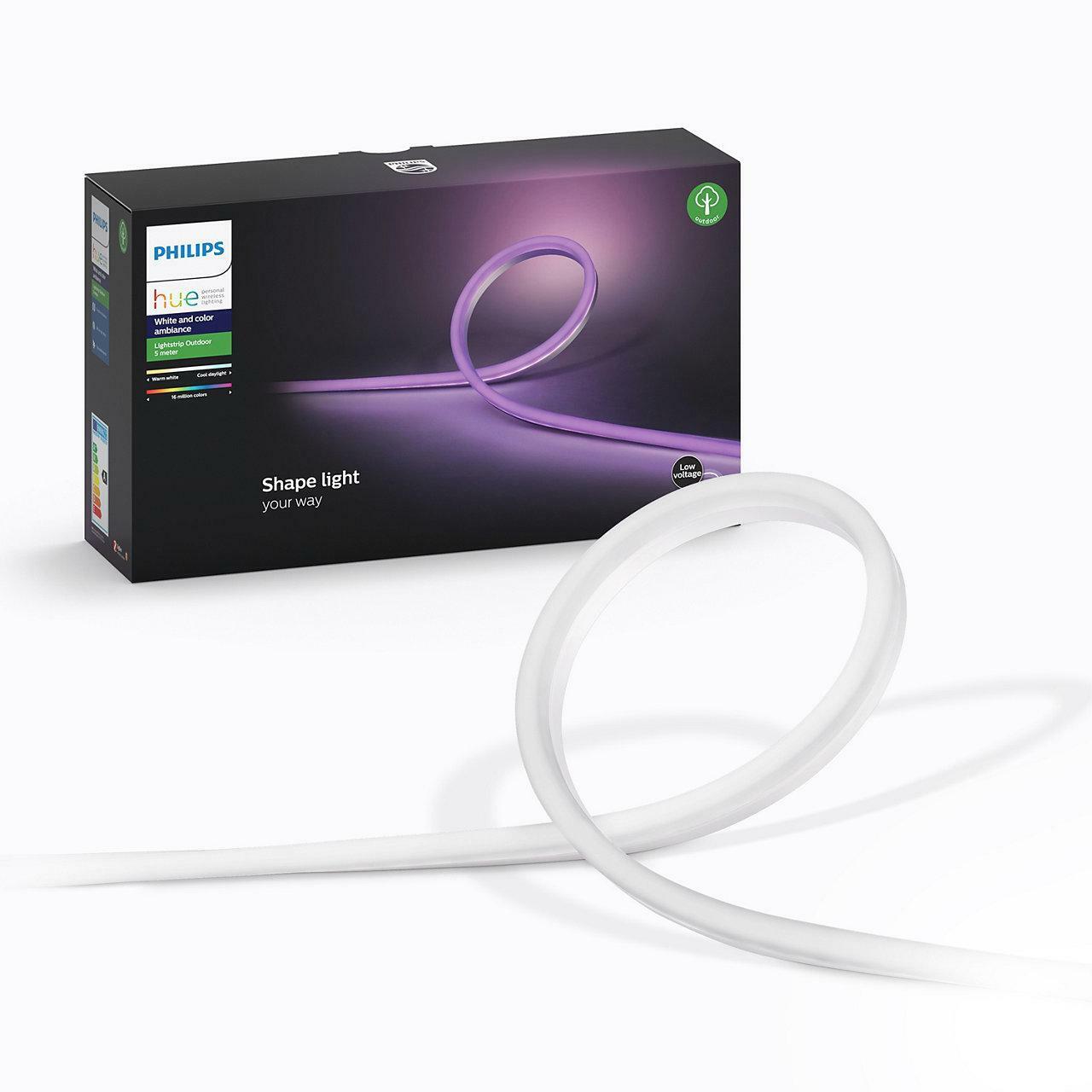 philips hue philips hue lightstrip da esterno 37,5w 5m 929002289102 80465000 70985300 - foto 1