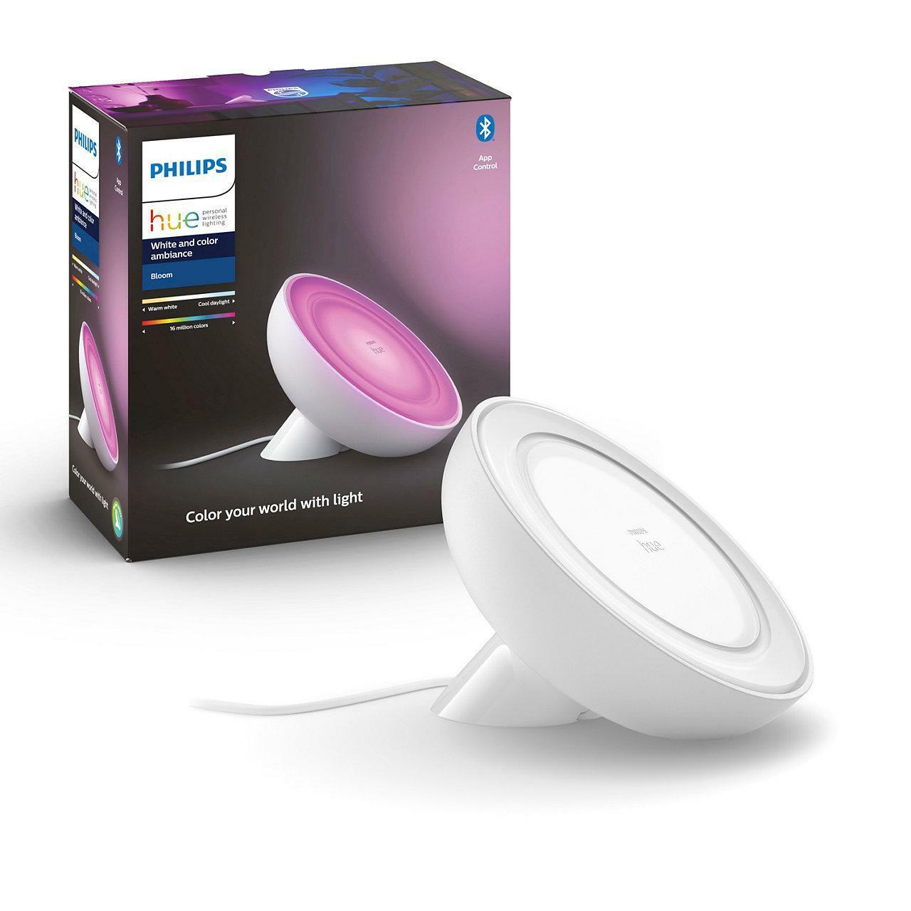 philips hue philips hue lampada da tavolo bloom wireless bianca 929002375901 77098300 - foto 1