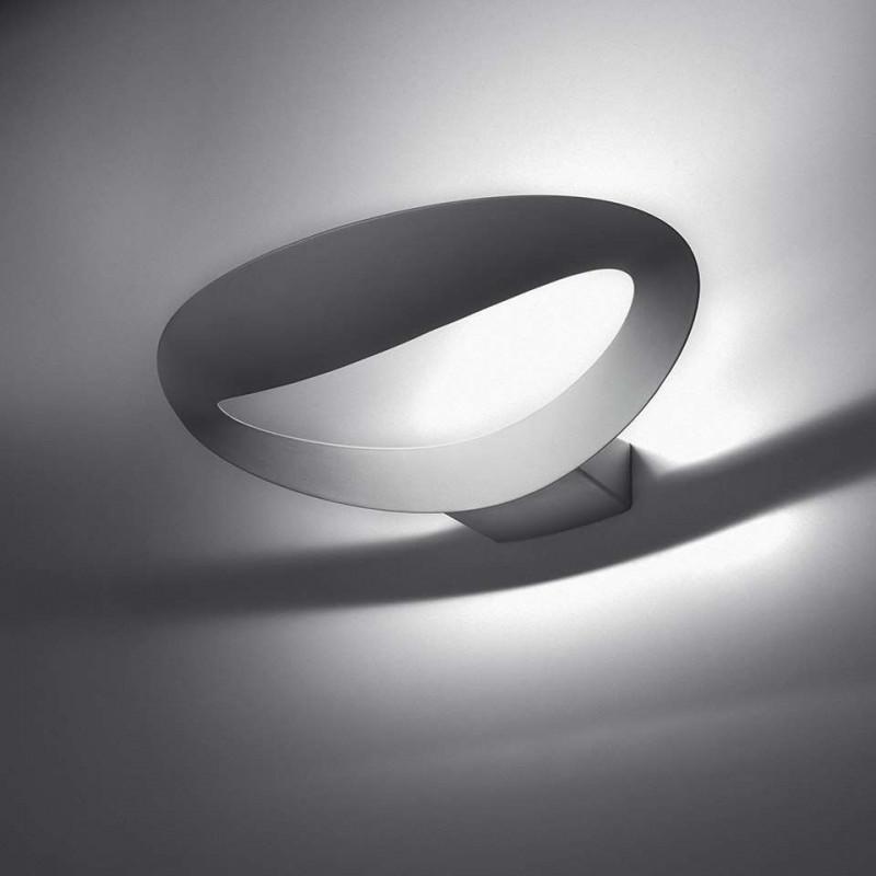 artemide artemide lampada da parete alluminio pressofuso mesmeri halo bianca 0916010a