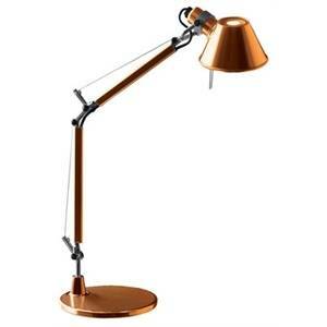 Lampada da tavolo bracci mobili tolomeo micro arancione a011860