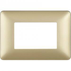 Matix placca 3 moduli tecnopolimero colore gold am4803mgl