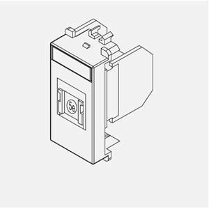 Presa rj45 cat. 5e utp non schermata colore bianco 10445e.b