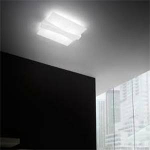 Linea light plafoniera zig zag 4x42w colore bianco in metallo 7290