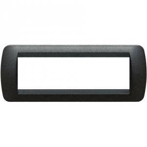 Living international placca 7 moduli colore grafite nero l4807gfn