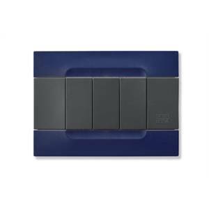 Placca 3 posti colore blu sidney 10803.15