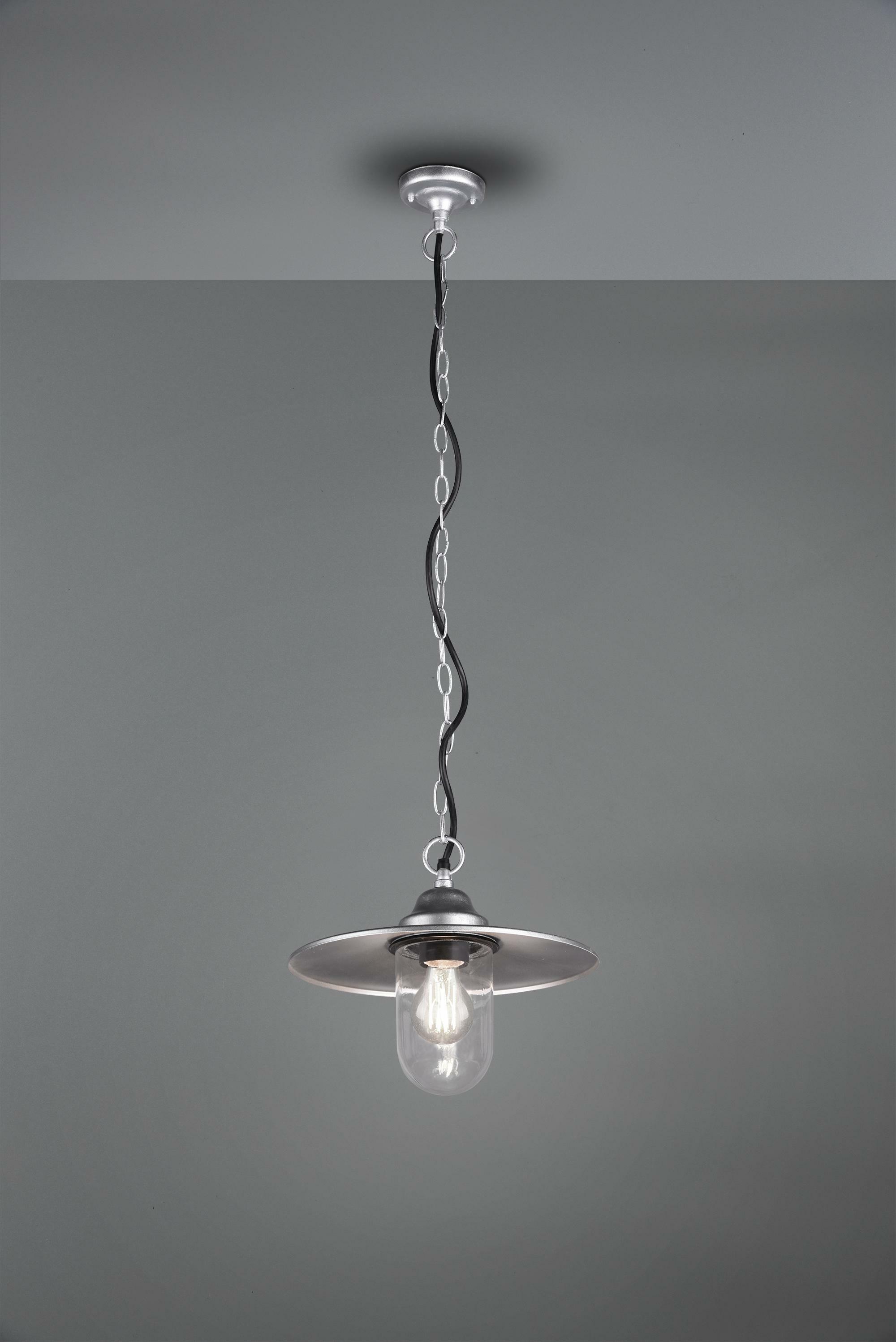 trio lighting trio lighting italia brenta sospensione a soffitto da esterno attacco grande e27 zincato 301760186 - foto 1