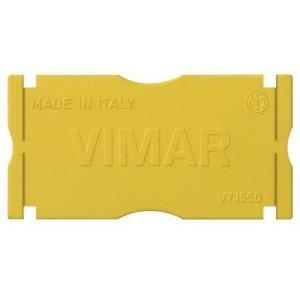 Separatore per scatola da incasso rettgolare colore giallo v71550