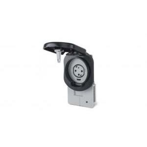 Presa incasso con blocco ip55 16a 2p+t+pilota grigio 200.01663b