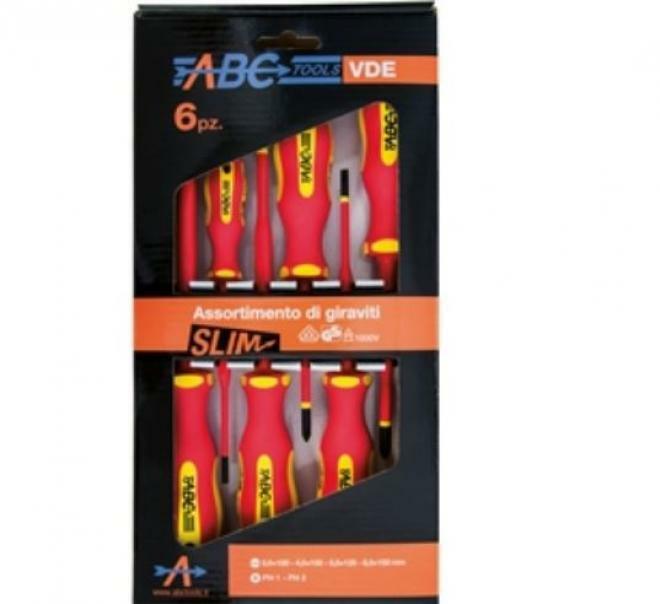 abc tools abc tools set di 6 giraviti slim m71017260 - foto 1