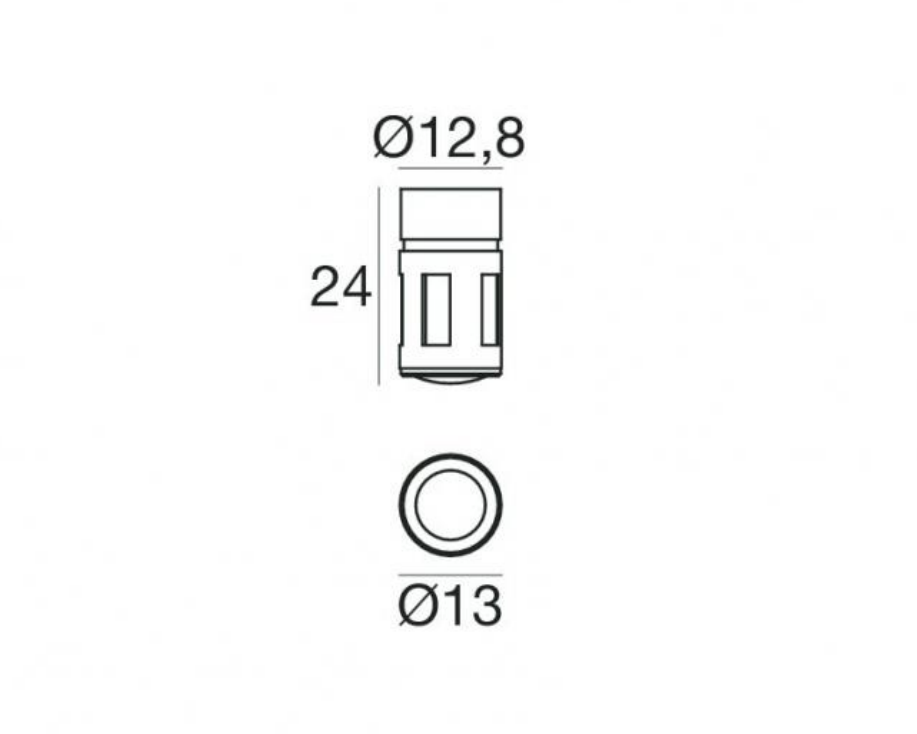 Faretto ad incasso led Linea Light Bibok 1W 3000K cromo - 85976W70 02