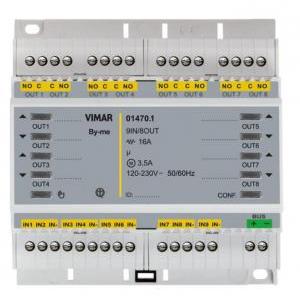 Modulo domotico  01470.1 multifunzione 9 ingressi 8 uscite