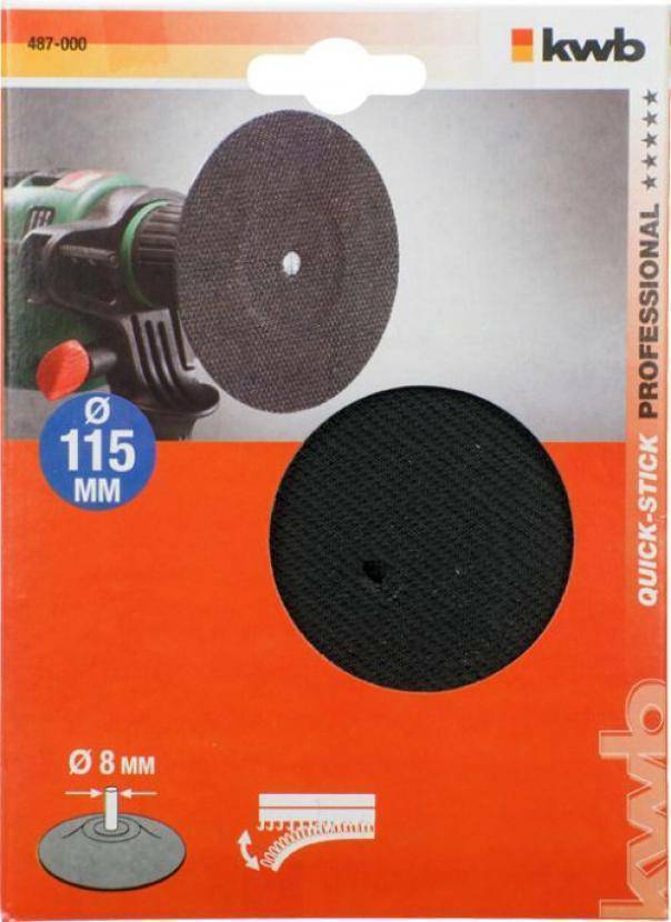 einhell einhell italia platorello in velcro per trapano 11,5 cm 487000 - foto 1