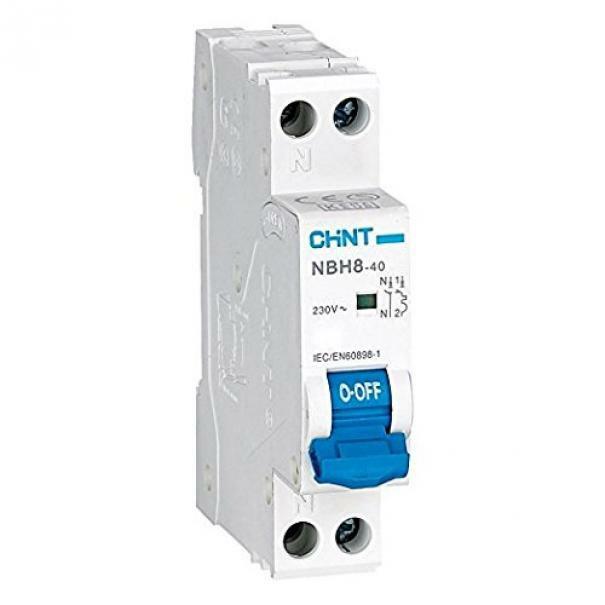 chint chint interruttore magnetotermico 1p+n 20a curva c 190237 - foto 1