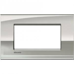 Livinglight air placca 4 moduli colore palladio lnc4804pl