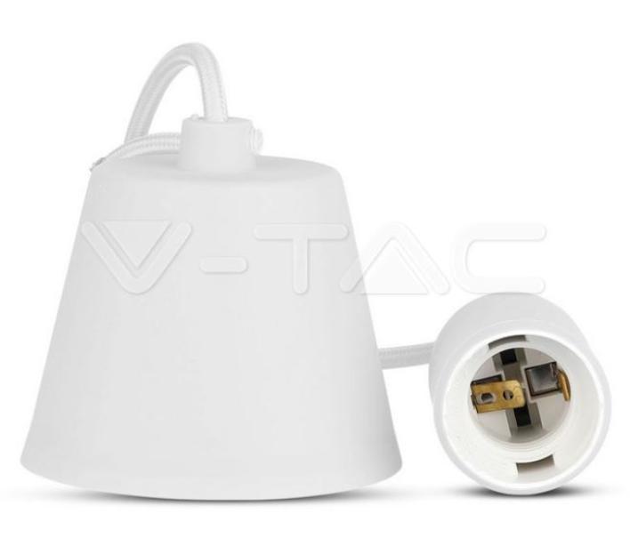 Lampadario in silicone V-tac con portalampada E27 bianco VT-7228 - 3477 02