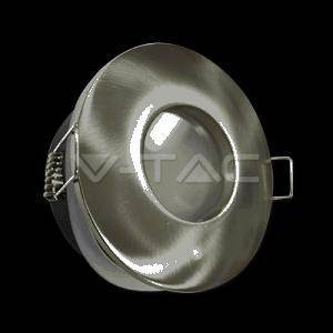 Faretto incasso tondo colore nickel satinato attacco gu10 ip54 3614