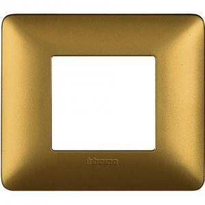 Matix placca 2 posti gold am4802mgl