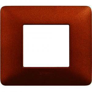 Matix placca 2 posti rosso terra am4802trt