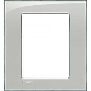 Livinglight placca 3+3 moduli colore grigio ghiaccio lna4826kg