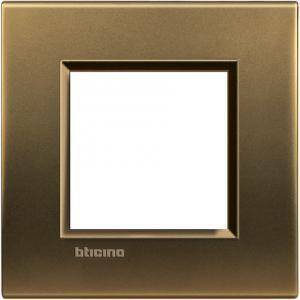 Livinglight placca 2 moduli colore bronzo lna4802bz