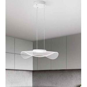 Lampadario medusa 30w 3000k 2400lm bianco 6866blc