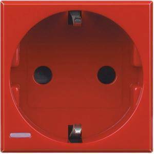 Axolute presa standard tedesco rossa 2p+t16a h4141r