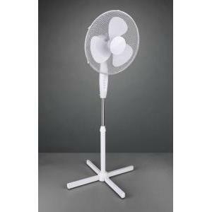 Bergen ventilatore da terra bianco con interruttore 3 velocita' oscillante e regolabile in altezza h. 128cm d. 62cm r024-01