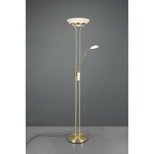 Orson piantana ottone satinato led con lampada da lettura con funzione dimmer ed accensioni separate h. 180cm r40073508