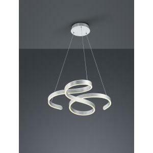 Francis sospensione led vortici alluminio satinato con regolazione intensita' con interruttore d.72cm 371310105